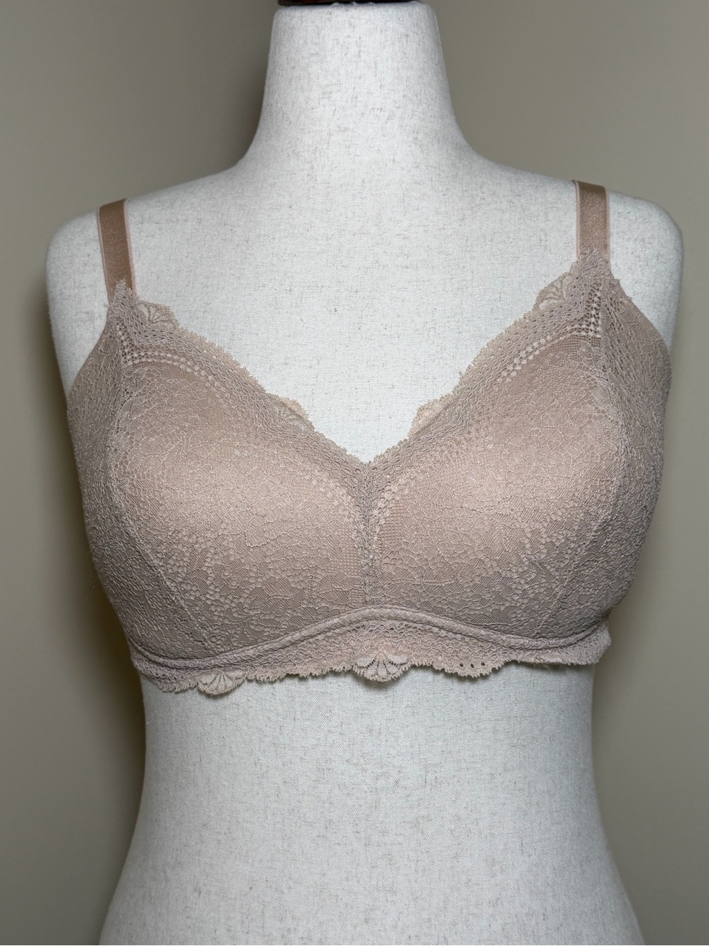 Cosabella Forte Lace Bralette Medium Nude Blush Wireless Soft Cup Comfort Bra